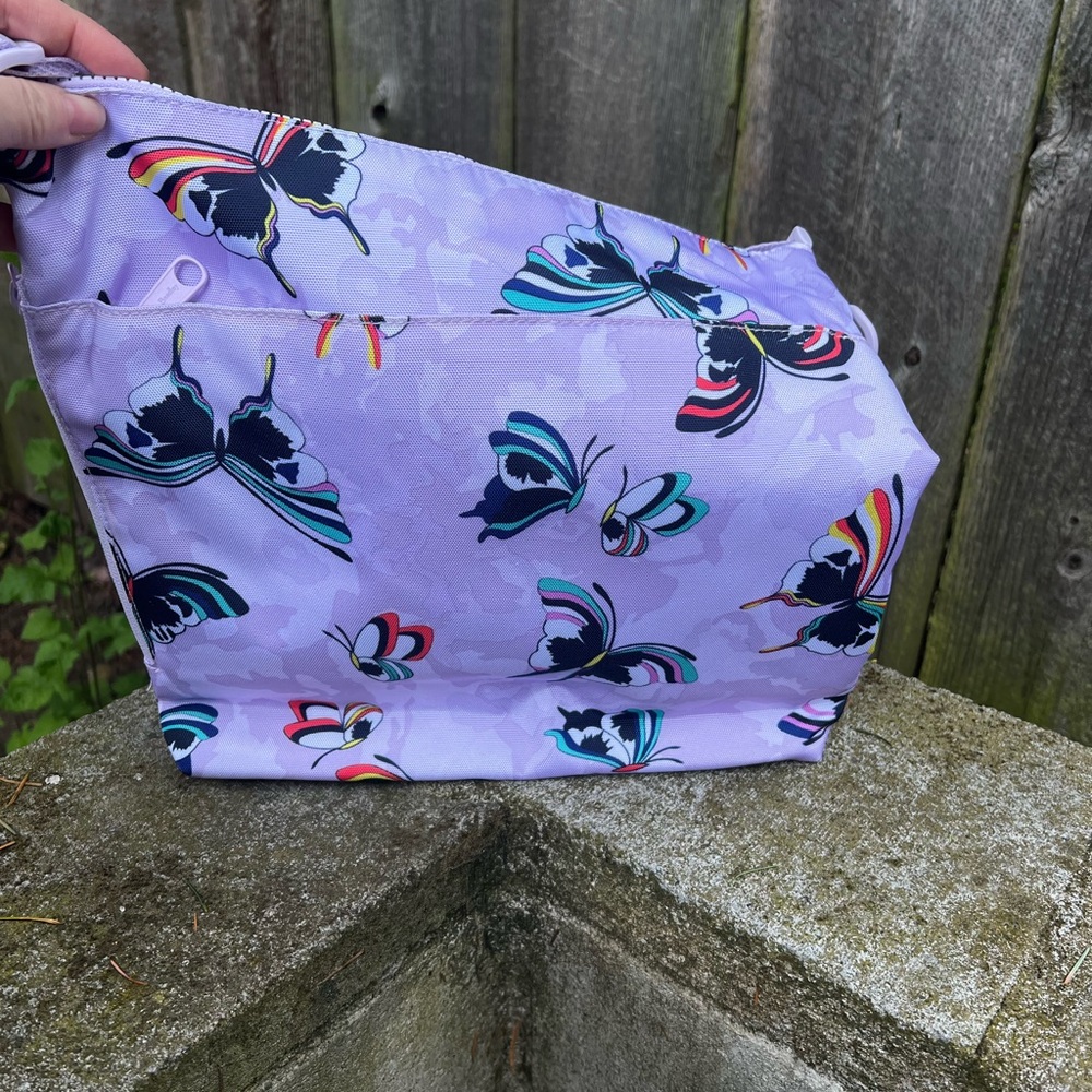 NWTO Vera Bradley lavendar butterfly print crossbody